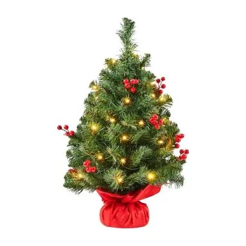 Vánoční stromek Umělý vánoční stromeček 411331 green 2 ft, 60 cm - A YAHEETECH