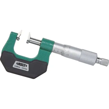 Mechanický mikrometr s čelistmi INSIZE 3283 Rozsah: 0-25 mm, Typ: S integrovanou řehtačkou