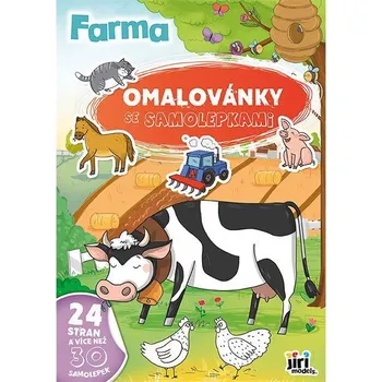 omalovánky Omalovánky A4 se samolepkami Farma