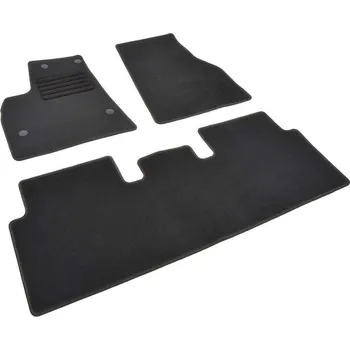 autokoberec Autokoberce textilní přesné černé / černé obšití - Tesla Model S (2017-) 5-sedadel