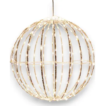 Vánoční osvětlení ACA Lighting LED vánoční 3D koule 25 cm 120 LED teplá bílá