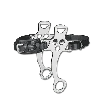 Hackamore nerez/kožené WB černé Barva: černá