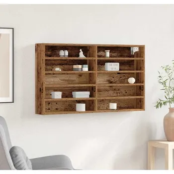 Vinotéka vidaXL Vitrína s policí Staré dřevo 100 x 15 x 58 cm kompozitní dřevo [873904]