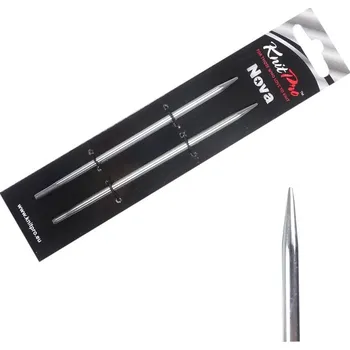 Jehlice Kovové kruhové vyměnitelné jehlice KnitPro Nova 3 mm