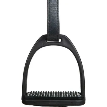 Jezdectví Plastové třmeny HKM black 12cm
