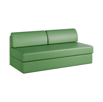 Sedací souprava MARIANA S OPĚRKOU rošt, válenda celočalouněná, koženka HOLY Z 2 - koženka zelinkavá