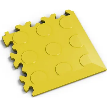 Jednorázové nádobí PVC roh Mosolut Machine Industrial, 7mm, mince Žlutá