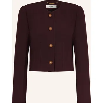Dámský blejzr Chloé Dámská Kabátová Bunda, tmavě červená, 38