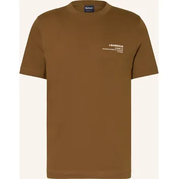 Pánské tričko Barbour Pánské Tričko Parkend, hnědá, L