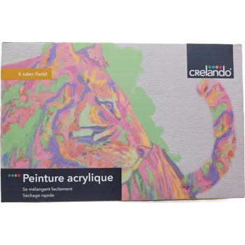 Vodová barva Akrylové barvy Crelando 6 ks x 22 ml
