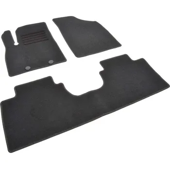 autokoberec Autokoberce textilní přesné černé / černé obšití - Dongfeng T5 Evo (2020-) 5-sedadel