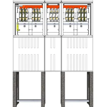 Elektroměrový rozvaděč ELPLAST-KPZ SRP 4 33.1.313 W pilíř (3D)