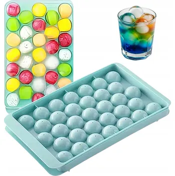 Tvořítko na led FORMY NA LED KOSTKOVAČ SILIKONOVÁ FORMA NA LEDOVÉ KOSTKY 33 KULIČEK