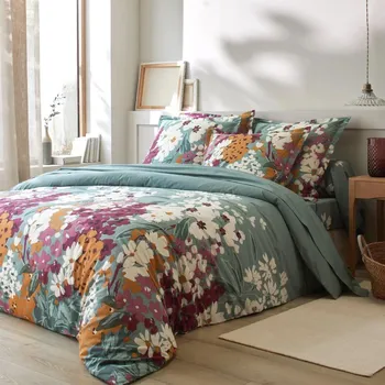 Povlečení Bavlněné povlečení Capucine zn. Colombine®, zelenošedé, 140 x 200 cm 497173