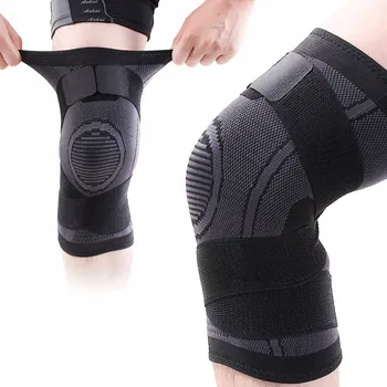 ELASTICKÁ BANDÁŽ NA KOLENO STABILIZÁTOR KOLENNÍHO KLOUBU NA SUCHÝ ZIP KOLENO M