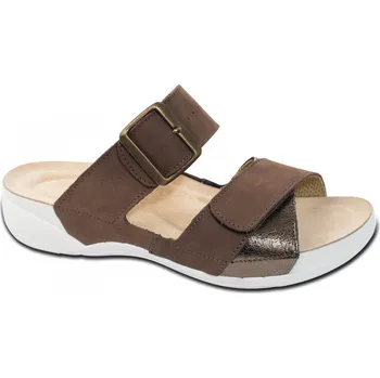 Dámská obuv Pantofle FATIMA zdravotní obuv dámská hnědá 9F-H14 Medistyle 37 (DOPRODEJ- nemusí být všechny velikosti.)