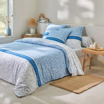 Povlečení Bavlněné povlečení Constance, modré, 140 x 200 cm 497163