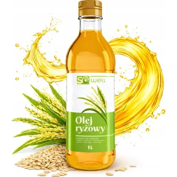 Rostlinný olej Rýžový olej lisovaný z rýžových otrub rafinovaný 1000 ml SoWell