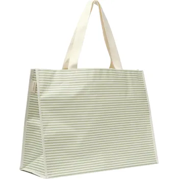 Sunnylife, Plážová taška Carryall La Palma, 58 cm, bílo-zelená - Formadore