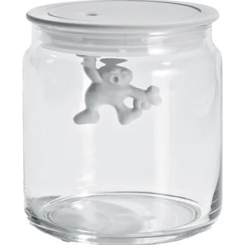 Dóza na potraviny A di Alessi, Kuchyňská dóza Gianni Achromatics 700 ml bílá - Formadore