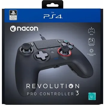 Herní příslušenství Drátový ovladač Nacon pro PS4, černý