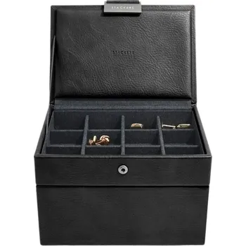 Šperkovnice Stackers, Kazeta na hodinky a manžetové knoflíčky Stackers černá - Formadore