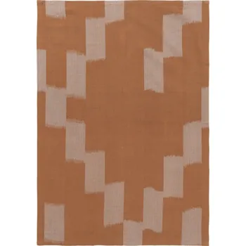 Ferm Living, Kuchyňská utěrka Ikat 50 x 70 cm oranžovo-béžová - Formadore