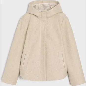 Dámský kabát Sinsay - Bunda s&nbsp;kapucí - béžová - 326HC-02M - 326HC-02M-M