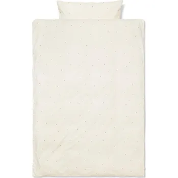 Povlečení Ferm Living, Povlečení Dot Baby 70 x 100 cm bílé - Formadore
