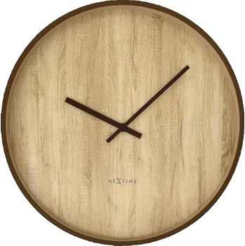 Hodiny NeXtime, Nástěnné hodiny Oslo 50 cm světlé dřevo - Formadore
