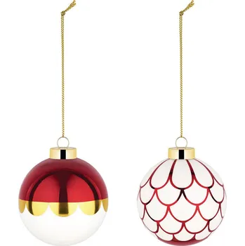 Vánoční dekorace Alessi, Vánoční ozdoby Delight IV, 2 ks - Formadore