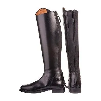 Jezdecká obuv Kožené jezdecké boty HKM Rimini černé Velikost: 40