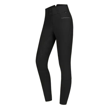 Jezdecké kalhoty Rajtky Mathilda Glam vysoký pas černá Barva: černá, Velikost: D36