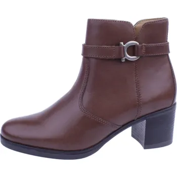Dámské kozačky Boty Parrotto 314 hnědé dámské kožené polokozačky Velikost: 37