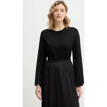 Pánské tričko Bavlněné tričko s dlouhým rukávem Twinset 261LB2HCC černá 99X, vel. XL