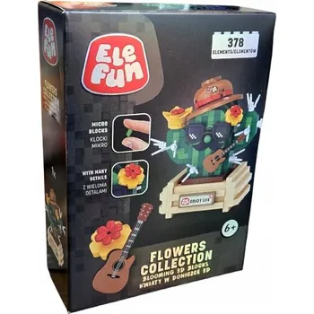 ostatní stavebnice STAVEBNICE ELEFUN FLOWERS Micro stavebnice KVĚTINY V KVĚTINÁČI 3D 378 dílků 287