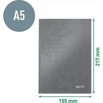 Zápisník Blok A5 Leitz, 80 listů