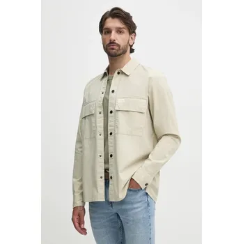 Pánská móda Košile Calvin Klein Jeans J30J326970 béžová 08X, vel. XL
