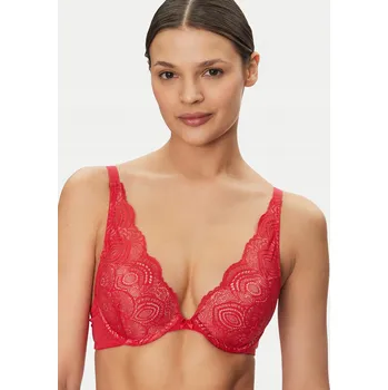 Dámské spodní prádlo Wonderbra polovyztužená podprsenka červená velikost 75E