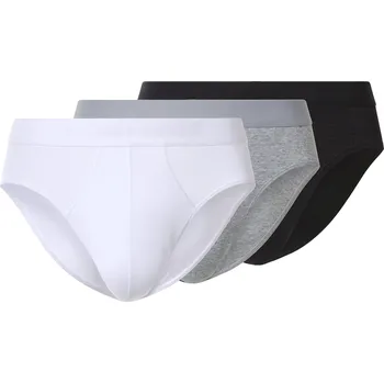 Slipy esmara Men Pánské slipy, 3 kusy (černá/šedá/bílá, 4/S)