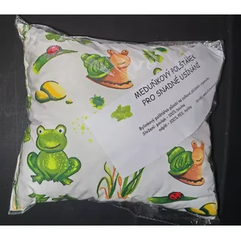 Dekorativní polštářek Meduňkový polštářek šnek a žába (Nahřívací polštářek meduňkový)