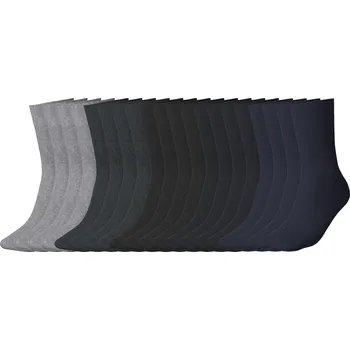 Pánské ponožky esmara Men Pánské ponožky, 20 párů (šedá / tmavě šedá / navy modrá, 43-46)