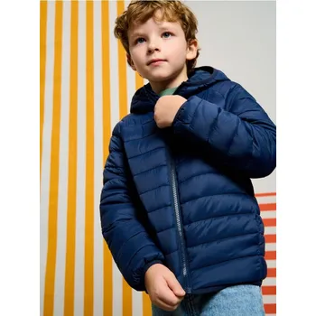 Sinsay - Prošívaná bunda s kapucí - námořnická modrá - 107GX-59X - 107GX-59X-134