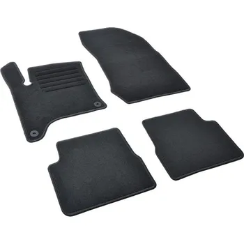 autokoberec Autokoberce textilní přesné černé / černé obšití - Peugeot 208 II (Typ P21) Hybrid (2024-) 5-sedadel