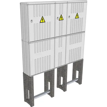 Elektroměrový rozvaděč ELPLAST-KPZ SRM 30x160 33.1.313 pilíř (3D)
