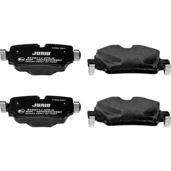 Brzdový systém Sada brzdových destiček, kotoučová brzda JURID 573971J : 1