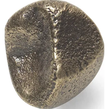 Věšák Ferm Living, Háček na zeď Gravel mosazný - Formadore