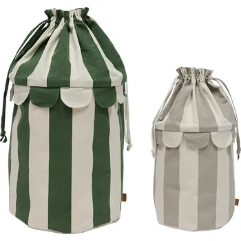 Úložný box OYOY, Koše na skladování Saga, zelený a šedý, 2 ks - Formadore