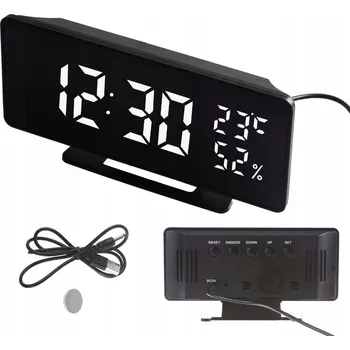 Budík Budík GreenBlue černý, 18 cm