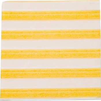 Papírový ubrousek Zafferano, Papírové ubrousky Righe s pruhy 25 x 25 cm žluté 20 ks - Formadore